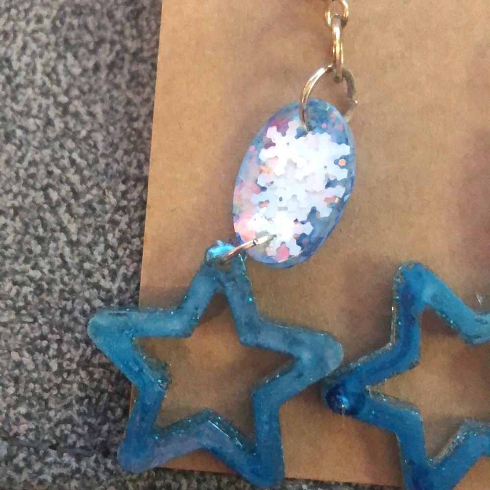 Blue star dangles - Picture 5 of 5